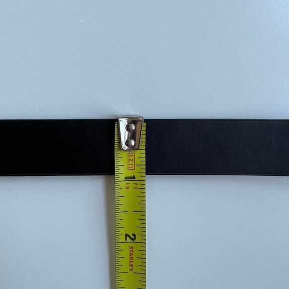 y2k style cross grunge goth emo black slim belt - Picture 7 of 8